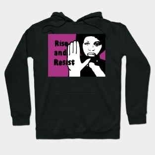 political pop Rise and Resist Hoodie